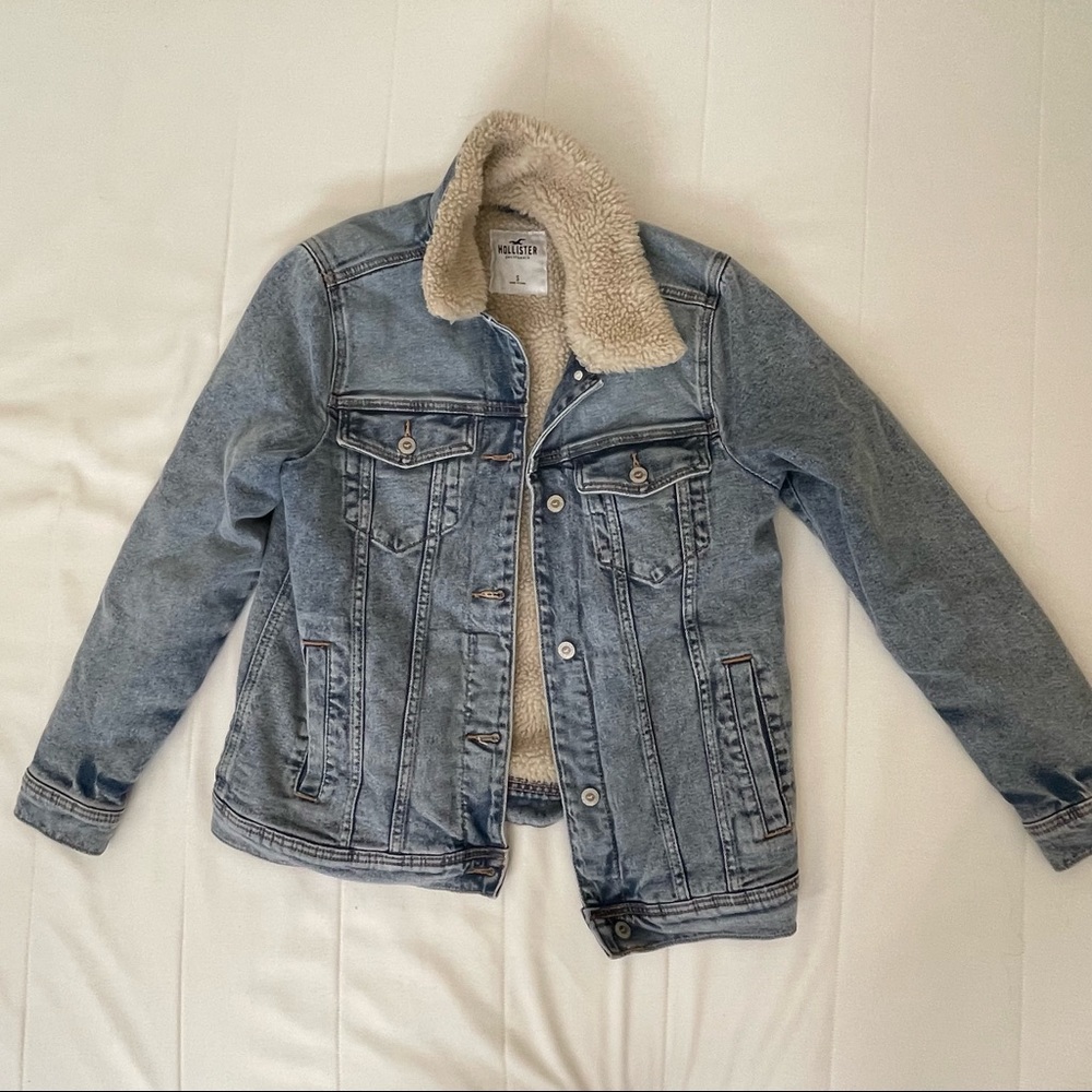 Brand new jean sherpa jacket